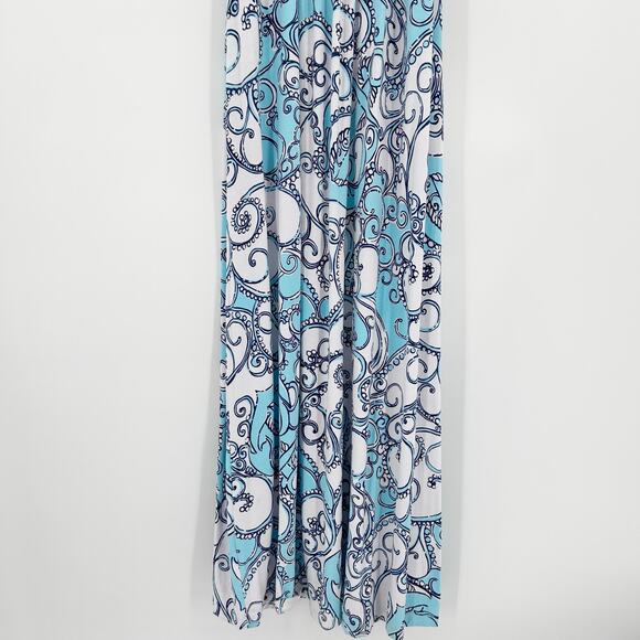 Lilly Pulitzer Sloane Maxi Dress Shape Up or Ship Out Anchor Print Women Size S - Picture 12 of 14